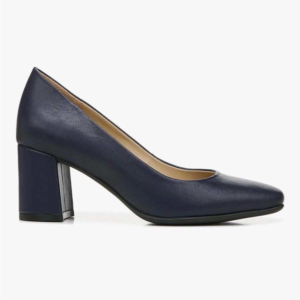 Naturalizer Navy Block Heel Shoes